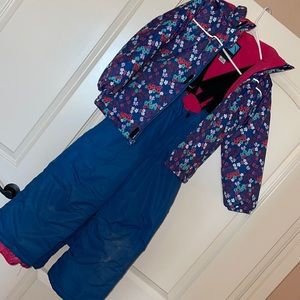 Snow pants and jacket for girl